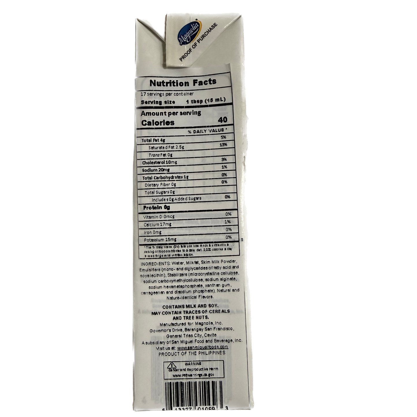 SMC Magnolia All Purpose Cream (Tetra Pack) 250ml