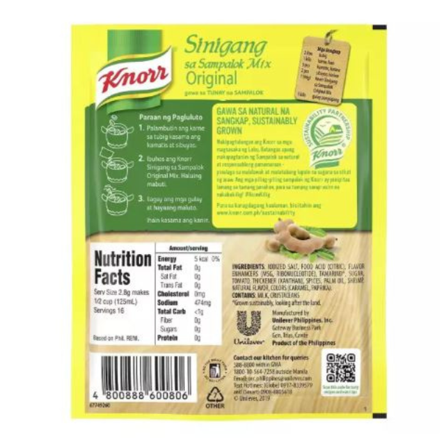 Knorr Sinigang sa Sampalok Mix Original 44g