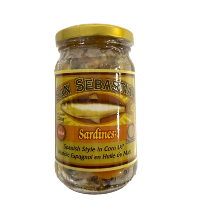 San Sebastian Spanish Sardines in Corn Oil Mild 220g
