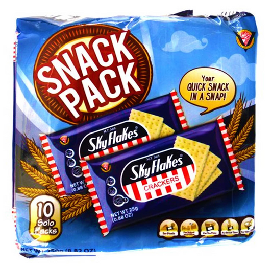 MY San Skyflakes Regular Snack Pack 10X25g 7.05oz