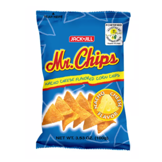 J&J Mr. Chips Nacho Cheese Corn Chips 3.53 oz