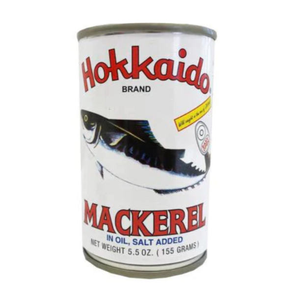 Hokkaido Mackerel in Oil Salt Added 5.5oz