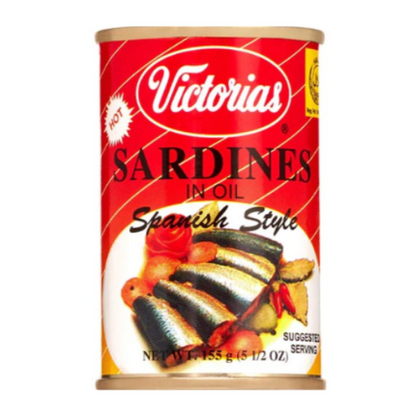 Victorias Spanish Sardines in oil (Hot) 155g