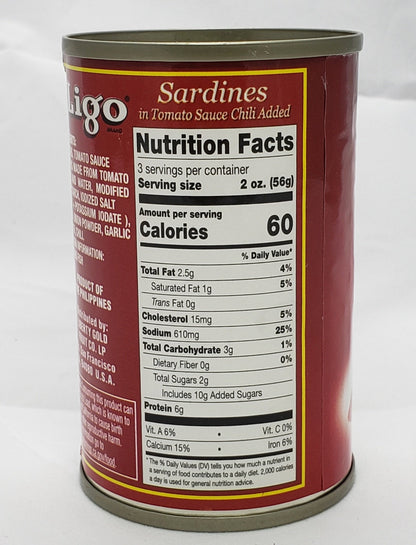 Ligo Sardines Red in Tomato Sauce w/ Chili 15oz