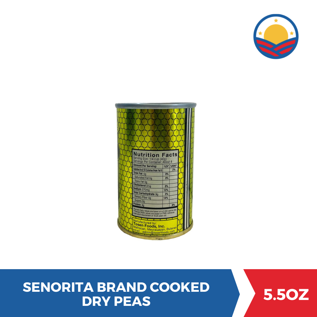 Senorita Brand Cooked Dry Pease