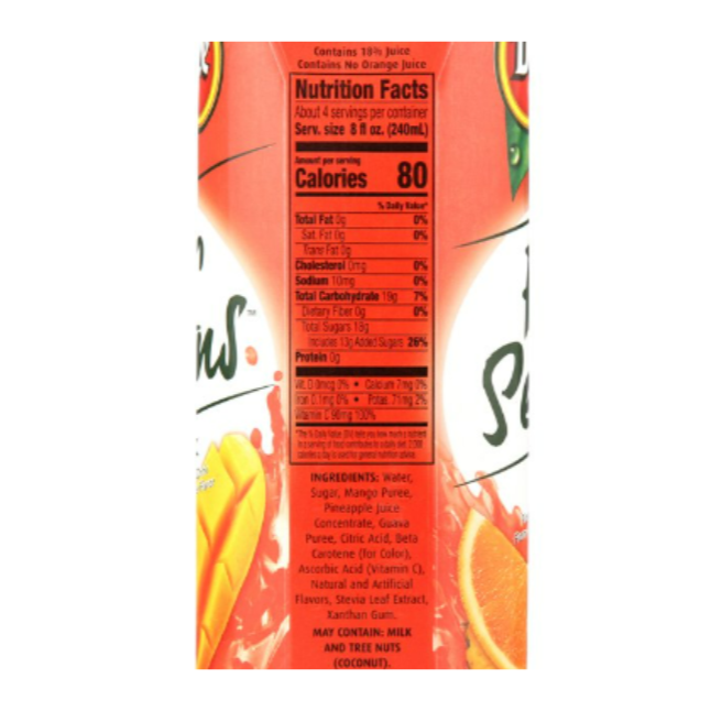 Del Monte 4 season juice 33 oz