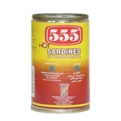 555 Hot Sardines in Tomato Sauce 5.5oz