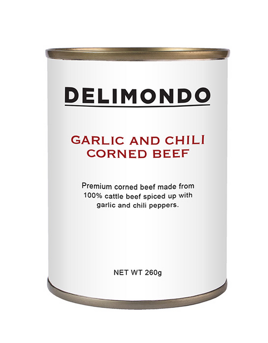 Delimondo Garlic and Chili Corned Beef 260g