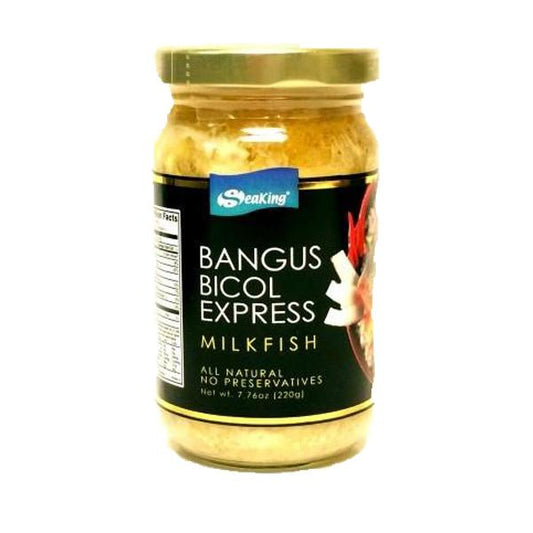 Seaking Bangus in a bottle Bicol Express