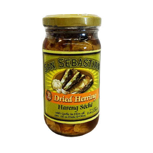 San Sebastian Dried Herring Hot & Spicy in Olive Oil 220g